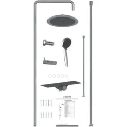 Schütte Überkopf-Brauseset Aquastar Umsteller Mittig Chrom-Anthrazit 13 Schütte Überkopf-Brauseset Aquastar Umsteller Mittig Chrom-Anthrazit -Grohe Geschäft 4008431605012 2759 7