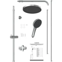 Schütte Duschset Samoa Rain Ohne Armatur Samtstrahl-Technologie Chrom Anthrazit 11 Schütte Duschset Samoa Rain Ohne Armatur Samtstrahl-Technologie Chrom Anthrazit -Grohe Geschäft 4008431606309 2759 4