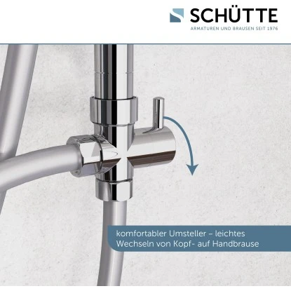 Schütte Duschsystem Mallorca Mit Kopfbrause Und Handbrause Ohne Armatur Chrom 9 Schütte Duschsystem Mallorca Mit Kopfbrause Und Handbrause Ohne Armatur Chrom – Bild 9
