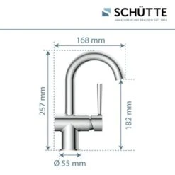 Schütte Waschtischarmatur Cornwall Chrom -Grohe Geschäft 4008431790107 2759 19