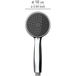 Wenko Duschkopf Basic Grau Kunststoff (ABS), 10 X 10 Cm Grau Chrom 11 Wenko Duschkopf Basic Grau Kunststoff (ABS), 10 X 10 Cm Grau Chrom -Grohe Geschäft 4008838266564 1068 VM 01