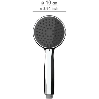 Wenko Duschkopf Basic Grau Kunststoff (ABS), 10 X 10 Cm Grau Chrom 3 Wenko Duschkopf Basic Grau Kunststoff (ABS), 10 X 10 Cm Grau Chrom – Bild 3