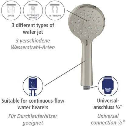 Wenko Brauseset Young 66 Cm Edelstahl 6 Wenko Brauseset Young 66 Cm Edelstahl – Bild 6