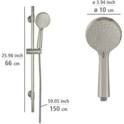 Wenko Brauseset Young 66 Cm Edelstahl 17 Wenko Brauseset Young 66 Cm Edelstahl -Grohe Geschäft 4008838404195 1068 VM 01