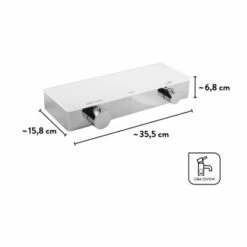 Baliv Thermostat-Duscharmatur DU-2070 Weiß Verchromt 8 Baliv Thermostat-Duscharmatur DU-2070 Weiß Verchromt -Grohe Geschäft 4048122122213 VM01 281021