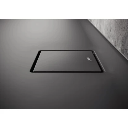 Hüppe Ablaufkappe EasyFlat Grau Matt 1 Hüppe Ablaufkappe EasyFlat Grau Matt