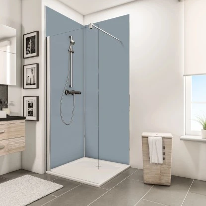 Schulte DecoDesign Duschrückwand Set Ecke Dekor Hellgrau 3 Schulte DecoDesign Duschrückwand Set Ecke Dekor Hellgrau – Bild 3