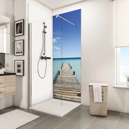 Schulte DecoDesign Duschrückwand Foto Steg Malediven 210 X 90 Cm 3 Schulte DecoDesign Duschrückwand Foto Steg Malediven 210 X 90 Cm – Bild 3