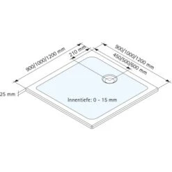 Schulte Duschwanne Quadrat Schulte-plan Alpinweiß 90 Cm X 90 Cm 5 Schulte Duschwanne Quadrat Schulte-plan Alpinweiß 90 Cm X 90 Cm -Grohe Geschäft 4060991011382 2053 5