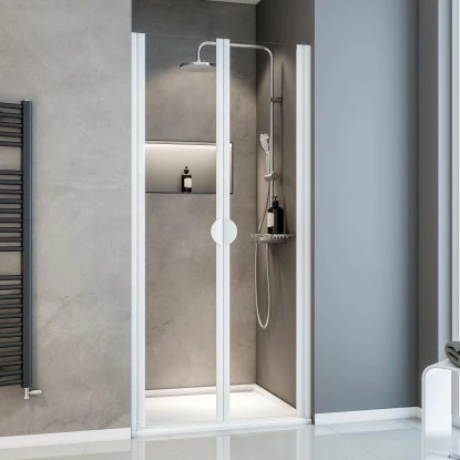 Schulte Sunny Pendeltür In Nische, BxH: 75 X 180 Cm Weiß 1 Schulte Sunny Pendeltür In Nische, BxH: 75 X 180 Cm Weiß