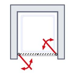 Schulte Sunny Pendeltür In Nische, BxH: 75 X 180 Cm Weiß 8 Schulte Sunny Pendeltür In Nische, BxH: 75 X 180 Cm Weiß -Grohe Geschäft 4060991013119 6