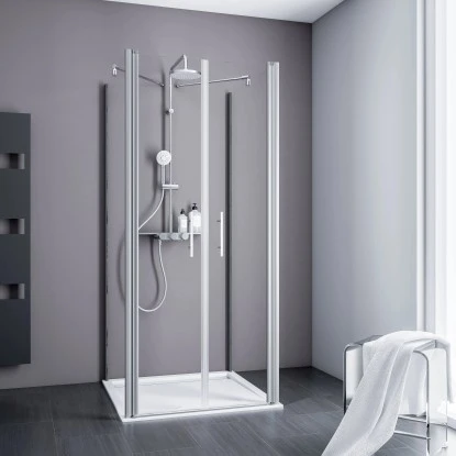 Schulte Pendeltür Als U-Kabine Alexa Style 2.0 Alu-Natur 192 Cm X 80 Cm 1 Schulte Pendeltür Als U-Kabine Alexa Style 2.0 Alu-Natur 192 Cm X 80 Cm