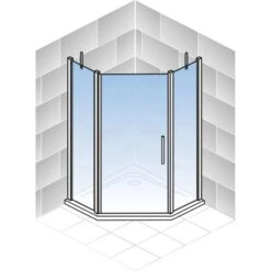 Schulte Fünfeckdusche Mit Drehtür Alexa Style 2.0 Chromoptik BxHxT 90x90x192 Cm 8 Schulte Fünfeckdusche Mit Drehtür Alexa Style 2.0 Chromoptik BxHxT 90x90x192 Cm -Grohe Geschäft 4060991019579 2053 04