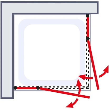 Schulte Eckeinstieg Mit Drehtür Alexa Style 2.0 Chromoptik BxHxT 90x90x192 Cm 3 Schulte Eckeinstieg Mit Drehtür Alexa Style 2.0 Chromoptik BxHxT 90x90x192 Cm – Bild 3