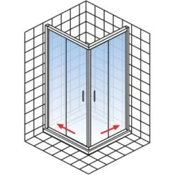 Schulte Schiebetür Als Eckeinstieg MasterClass Chromoptik BxTxH 90 X 90 X 200 Cm 9 Schulte Schiebetür Als Eckeinstieg MasterClass Chromoptik BxTxH 90 X 90 X 200 Cm -Grohe Geschäft 4060991029134 2053 04