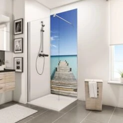 Schulte ExpressPlus Duschrückwand DecoDesign Foto Steg Malediven 210 X 90 Cm