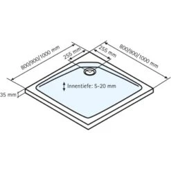 Schulte ExpressPlus Duschwanne Quadrat Extraflach Alpinweiß 80 X 80 Cm 8 Schulte ExpressPlus Duschwanne Quadrat Extraflach Alpinweiß 80 X 80 Cm -Grohe Geschäft 4060991037023 2053 5