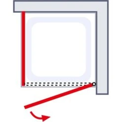 Schulte ExpressPlus Drehtür AlexaStyle2.0 Alunatur Hell 80x80x192cm -Grohe Geschäft 4060991037528 2053 6