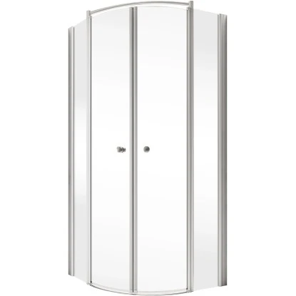 Schulte ExpressPlus Runddusche Garant 4-tlg. Alu-Natur Radius 55cm 2 Schulte ExpressPlus Runddusche Garant 4-tlg. Alu-Natur Radius 55cm – Bild 2