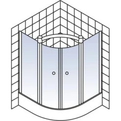 Schulte ExpressPlus Runddusche Garant 4-tlg. Alu-Natur Radius 55cm 9 Schulte ExpressPlus Runddusche Garant 4-tlg. Alu-Natur Radius 55cm -Grohe Geschäft 4060991038679 2053 5