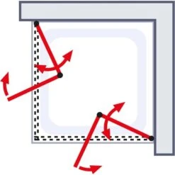 Schulte Drehfalttür Als Eckeinstieg Garant BxTxH 80 X 90 X 200 Cm 9 Schulte Drehfalttür Als Eckeinstieg Garant BxTxH 80 X 90 X 200 Cm -Grohe Geschäft 4060991046537 2053 05