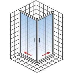 Schulte Eckeinstieg II Ohne Unteres Profil Kristall Trend Alu-Natur 200 X 90 Cm 8 Schulte Eckeinstieg II Ohne Unteres Profil Kristall Trend Alu-Natur 200 X 90 Cm -Grohe Geschäft 4060991047473 2053 AI 03