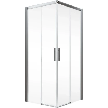 Schulte Eckeinstieg II Ohne Unteres Profil Kristall Trend Alu-Natur 200 X 90 Cm 2 Schulte Eckeinstieg II Ohne Unteres Profil Kristall Trend Alu-Natur 200 X 90 Cm – Bild 2