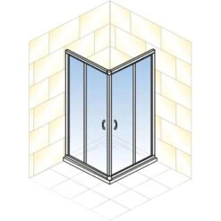 Schulte ExpressPlus Eckeinstieg Sunny Sicherheitsglas Alpinweiß 190x80cm 12 Schulte ExpressPlus Eckeinstieg Sunny Sicherheitsglas Alpinweiß 190x80cm -Grohe Geschäft 4060991050404 2053 5