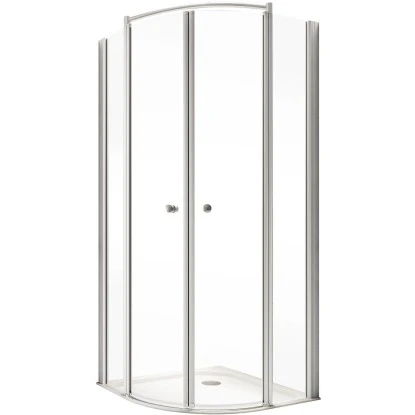 Schulte ExpressPlus Runddusche Garant Mit Duschwanne Alu Natur 200x90x90cm 2 Schulte ExpressPlus Runddusche Garant Mit Duschwanne Alu Natur 200x90x90cm – Bild 2