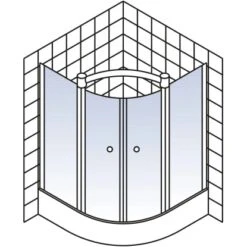 Schulte ExpressPlus Runddusche Garant Mit Duschwanne Chromoptik 200x90x90 15 Schulte ExpressPlus Runddusche Garant Mit Duschwanne Chromoptik 200x90x90 -Grohe Geschäft 4060991055973 2053 5