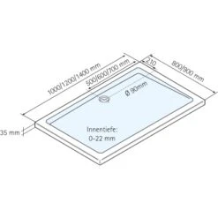 Schulte ExpressPlus Duschwanne Eckig Extra-flach Mineralguss Asym. 90 X 140 Cm 7 Schulte ExpressPlus Duschwanne Eckig Extra-flach Mineralguss Asym. 90 X 140 Cm -Grohe Geschäft 4060991056444 2053 3