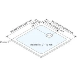 Schulte ExpressPlus Duschwanne Schulte-plan Eckig Mineralguss 90x90cm 9 Schulte ExpressPlus Duschwanne Schulte-plan Eckig Mineralguss 90x90cm -Grohe Geschäft 4060991056468 2053 3