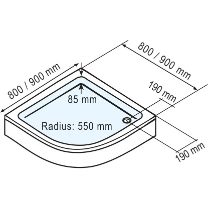 Schulte ExpressPlus Duschwanne Rund Flach Sanitäracryl 90x90cm 5 Schulte ExpressPlus Duschwanne Rund Flach Sanitäracryl 90x90cm – Bild 5