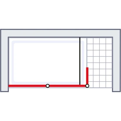 Schulte Alexa Style 2.0 Duschwand Walk In Loft 2-tlg BlackStyle 120 X 30 X 200cm 4 Schulte Alexa Style 2.0 Duschwand Walk In Loft 2-tlg BlackStyle 120 X 30 X 200cm – Bild 4