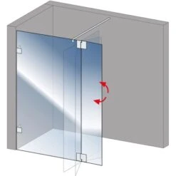 Schulte Alexa Style 2.0 Duschwand Walk In Loft 2-tlg BlackStyle 120 X 30 X 200cm 9 Schulte Alexa Style 2.0 Duschwand Walk In Loft 2-tlg BlackStyle 120 X 30 X 200cm -Grohe Geschäft 4060991056741 2053 7