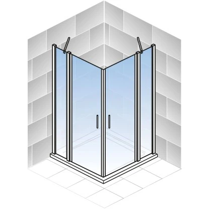 Schulte ExpressPlus Set Eckeinstieg AlexaStyle2.0 Mit Duschwanne 192x80cm 5 Schulte ExpressPlus Set Eckeinstieg AlexaStyle2.0 Mit Duschwanne 192x80cm – Bild 5