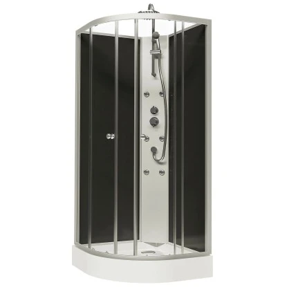 Schulte ExpressPlus Wellnesskabine Rhodos Mit Schiebetür Alu Natur 225x85x85cm 2 Schulte ExpressPlus Wellnesskabine Rhodos Mit Schiebetür Alu Natur 225x85x85cm – Bild 2