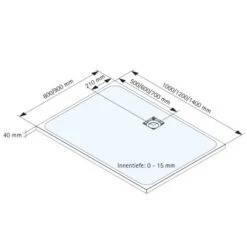 Schulte Duschwanne Mineralgussmit Steinstruktur 800 X 1000 Mm Grau 6 Schulte Duschwanne Mineralgussmit Steinstruktur 800 X 1000 Mm Grau -Grohe Geschäft 4060991063329 2053 9 5