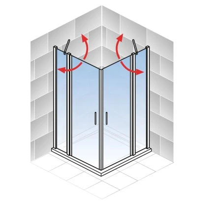 Schulte ExpressPlus Eckeinstieg AlexaStyle2.090 X 90 X 192 Cm 4-teilig 5 Schulte ExpressPlus Eckeinstieg AlexaStyle2.090 X 90 X 192 Cm 4-teilig – Bild 5
