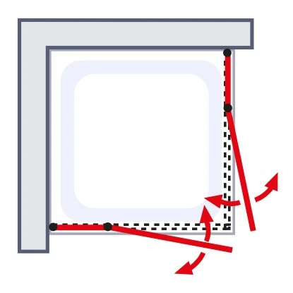 Schulte ExpressPlus Eckeinstieg AlexaStyle2.090 X 90 X 192 Cm 4-teilig 4 Schulte ExpressPlus Eckeinstieg AlexaStyle2.090 X 90 X 192 Cm 4-teilig – Bild 4