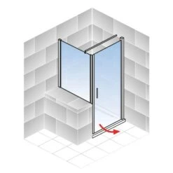 Schulte Sunny Drehtür Mit Verkürzter Seitenwand Echtglas Klar Alpinweiß 12 Schulte Sunny Drehtür Mit Verkürzter Seitenwand Echtglas Klar Alpinweiß -Grohe Geschäft 4060991064180 4