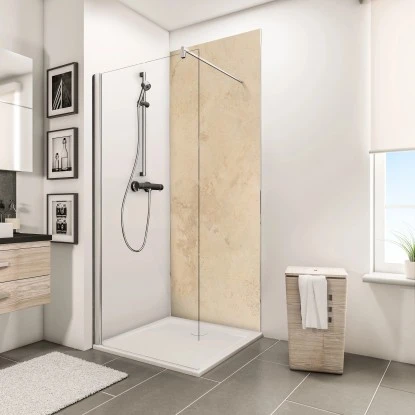 Schulte ExpressPlus DecoDesign Duschrückwand Dekor Kalkstein-Hell 255 X 150 Cm 2 Schulte ExpressPlus DecoDesign Duschrückwand Dekor Kalkstein-Hell 255 X 150 Cm – Bild 2