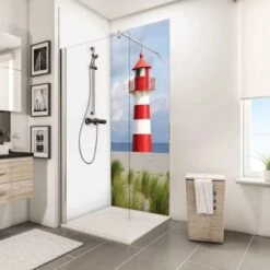 Schulte ExpressPlus DecoDesign Duschrückwand Foto Leuchtturm 210x90cm 5 Schulte ExpressPlus DecoDesign Duschrückwand Foto Leuchtturm 210x90cm -Grohe Geschäft 4060991068171 Bild03