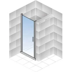 Schulte Drehtür Toura Nische Pendelbar Schwarz 200 X 90 Cm Klar Hell Anschlag L 11 Schulte Drehtür Toura Nische Pendelbar Schwarz 200 X 90 Cm Klar Hell Anschlag L -Grohe Geschäft 4060991070006 2053 6