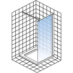 Schulte Walk In Frontteil Alexa Style 2.0 Dekor Frame Mattschwarz 200 X 90 Cm -Grohe Geschäft 4060991070884 2053 5