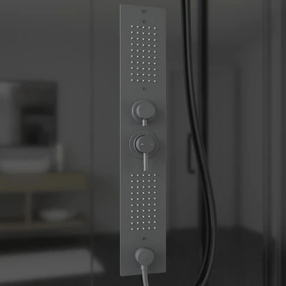 Schulte ExpressPlus Komplettdusche-Schiebetür Bali Mattschwarz 215 Cm X 115 Cm 11 Schulte ExpressPlus Komplettdusche-Schiebetür Bali Mattschwarz 215 Cm X 115 Cm – Bild 11