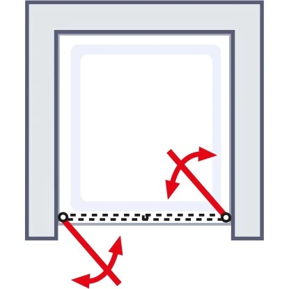 Schulte ExpressPlus Pendeltür In Nische Garant 2.0 Chromoptik 200 Cm X 100 Cm 3 Schulte ExpressPlus Pendeltür In Nische Garant 2.0 Chromoptik 200 Cm X 100 Cm – Bild 3