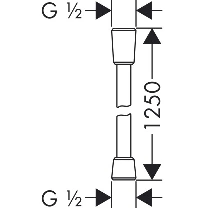 Hansgrohe Brauseschlauch Isiflex 125 Cm Chrom 2 Hansgrohe Brauseschlauch Isiflex 125 Cm Chrom – Bild 2