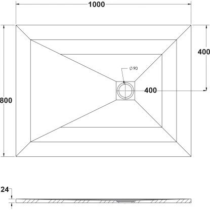 Ottofond Duschwanne Strato 100 Cm X 80 Cm X 2,4 Cm Weiß 4 Ottofond Duschwanne Strato 100 Cm X 80 Cm X 2,4 Cm Weiß – Bild 4