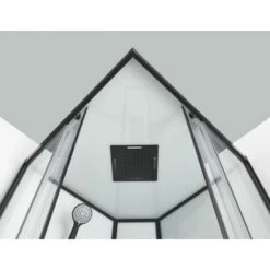 Sanotechnik Komplettduschkabine Sky 2 CL74 Schwarz -Grohe Geschäft 447531 4633 3